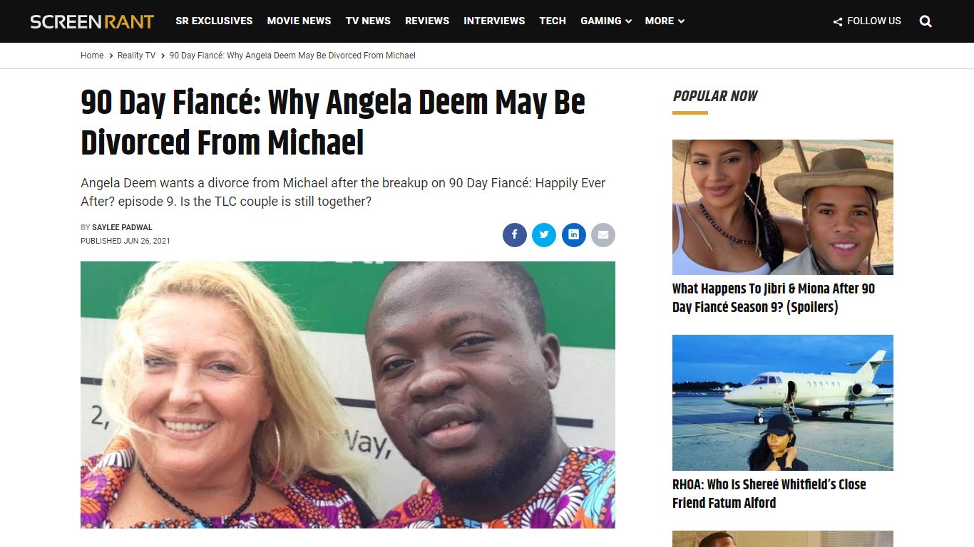 90 Day Fiancé: Why Angela Deem May Be Divorced From Michael